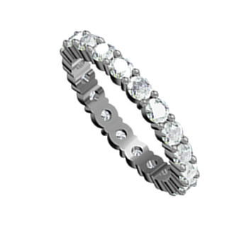 I Want To Hold Your Hand 1.20ct | Wedding Ring |18k White Gold - Click Image to Close